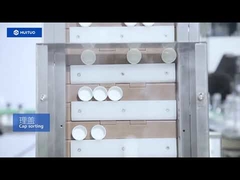 Macchina per il riempimento e la tappatura del collutorio, tappatrice per tappo rotondo