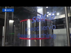 Tappatore rotativo servo rotativo a 6 teste rotativo per miele e sciroppo per bottiglie in barattolo di vetro automatico Huituo da 60 bpm