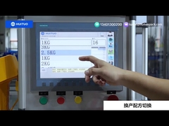 Riempitrice con flussometro lineare Huituo per detersivo per bucato, con cambio automatico