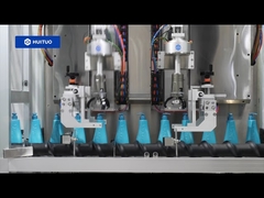 Tappatrice automatica Huituo per cosmetici con elevatore tappi e riordinatore