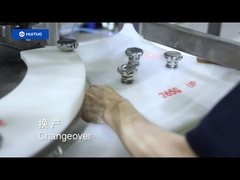 Tappatrice rotativa servo a 4 teste per noci e arachidi, con 50bpm