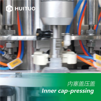 Campione di plastica Vial Capping Machine For Cosmetics della bottiglia di vetro rotatorio automatico piccolo