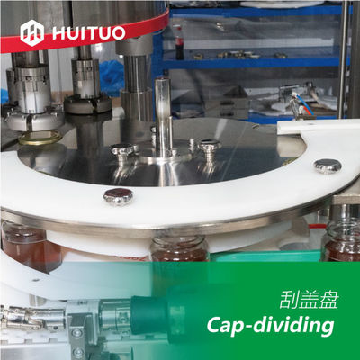 La bottiglia di vetro rotatoria automatica sciroppa la capsulatrice della macchina di Honey Twist Off Servo Capping