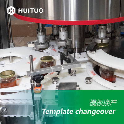 La bottiglia di vetro rotatoria automatica sciroppa la capsulatrice della macchina di Honey Twist Off Servo Capping