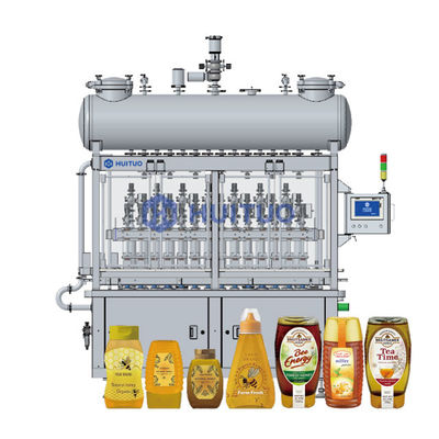 Bottiglia volumetrica Honey Syrup Filling Machine Filler liquido del pistone lineare automatico