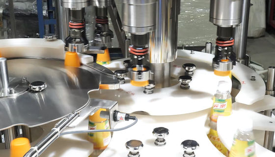 4000W pollo Juice Bottle Servo Capping Equipment