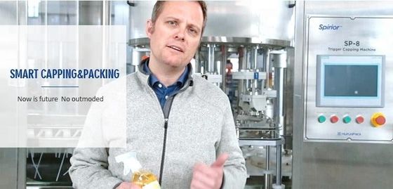 Etichettatrice di coperchiamento e del materiale da otturazione automatico pieno di HUITUO per ketchup