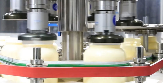 Materiale da otturazione e tappatrice del condimento dell'insalata della maionese intorno al coperchiamento del cappuccio