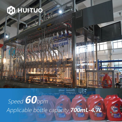 Macchina di rifornimento lineare del flussometro di 3 file di Huituo per il liquido di lavatura dei piatti