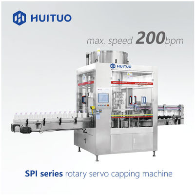 Tappatrice automatica rotatoria versatile di Huituo servo per il cappuccio sommità disco e di Yorker della pompa, della lozione