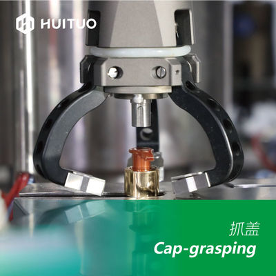 Tappatrice automatica rotatoria versatile di Huituo servo per il cappuccio sommità disco e di Yorker della pompa, della lozione