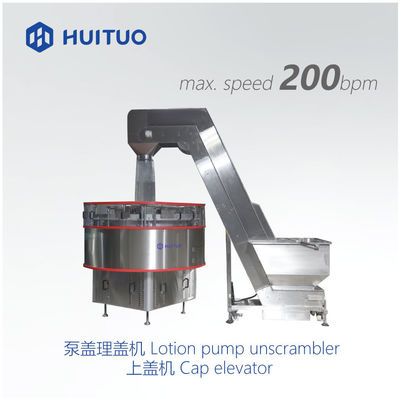 Tappatrice automatica rotatoria versatile di Huituo servo per il cappuccio sommità disco e di Yorker della pompa, della lozione