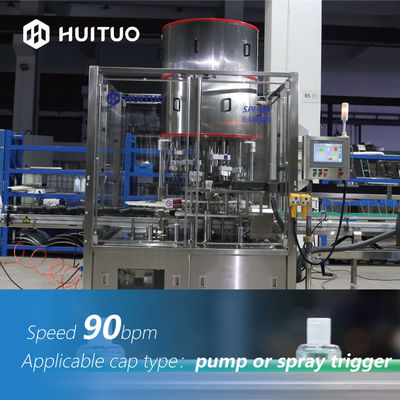 Tappatrice automatica della bottiglia per l'innesco dello spruzzo o della pompa detergente liquida