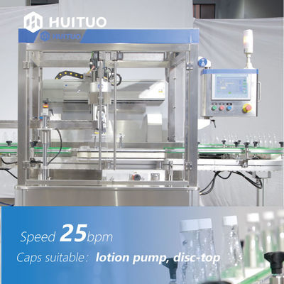 Servo tappatrice della bottiglia lineare automatica della vite con l'elevatore ed il selezionatore del cappuccio