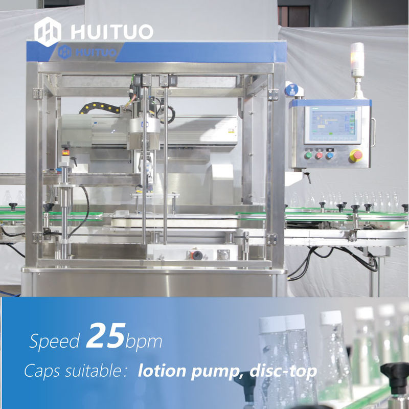 Servo tappatrice della bottiglia lineare automatica della vite con l'elevatore ed il selezionatore del cappuccio