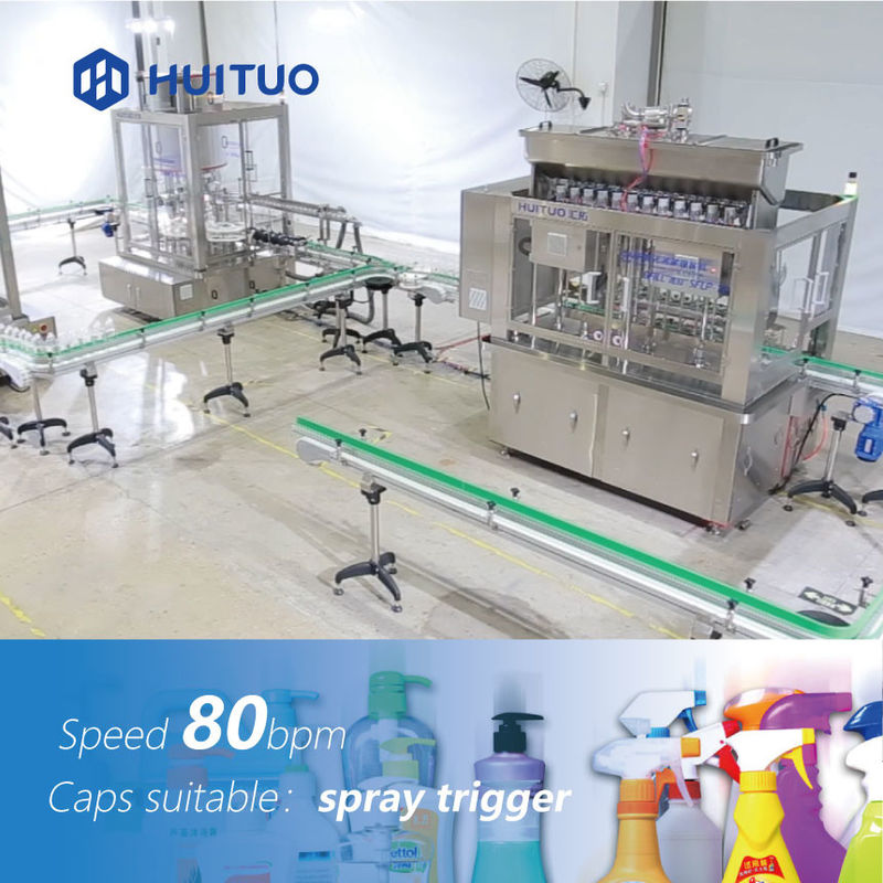 Tappatrice automatica dell'imbottigliamento dello spruzzo di innesco per i prodotti di cure domiciliari